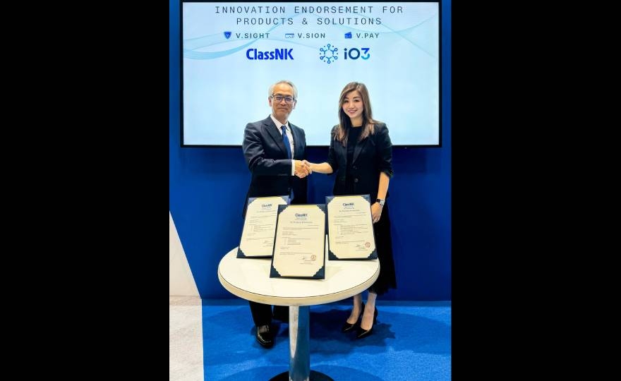 ClassNK grants Innovation Endorsements for Products & Solutions to three solutions developed by iO3